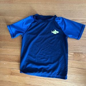 Boys rash guard and two swim trunks